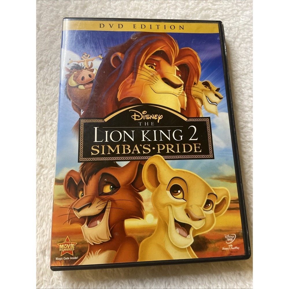 The Lion King 2 Simba's Pride Dvd Disney 1998 Tested Works